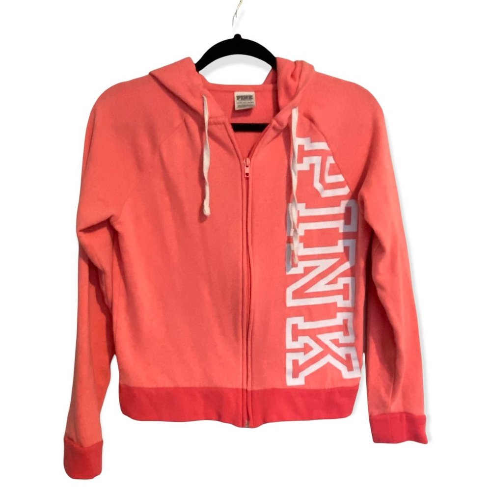 Victoria's Secret PINK Bright Pink Hoodie| Women's Size XS